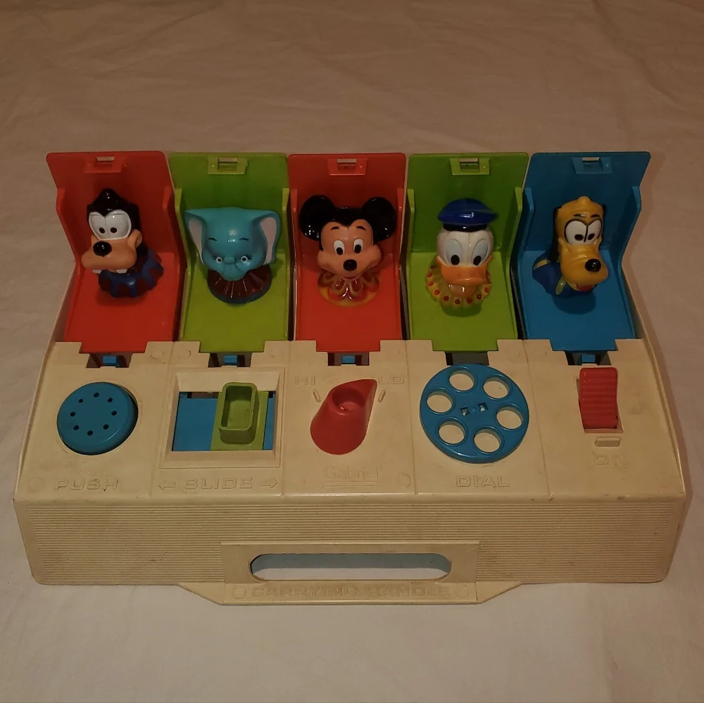 Vintage 80s Playskool Busy Poppin Pals - Walt Disney Toy